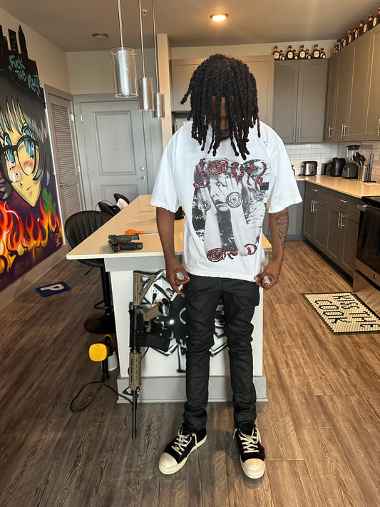 YOUTH OR DIE DROP SHOULDER DISTRESSED TEE